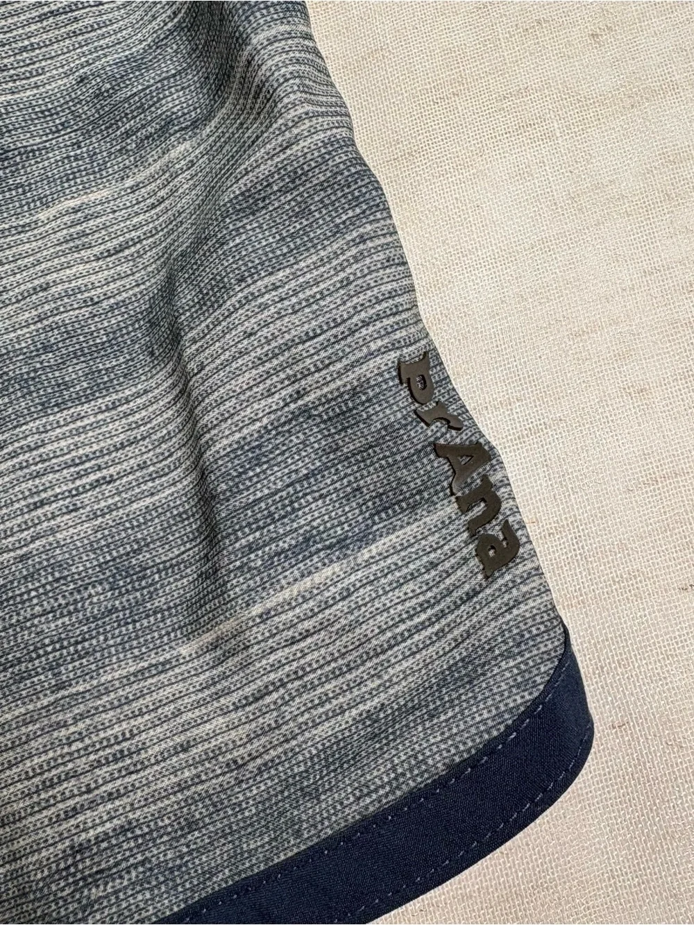 PrAna Striped Blue Knit Swim Shorts